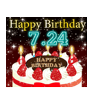 7月下旬❤️日付入り❤️誕生日おめでとう❣️（個別スタンプ：9）