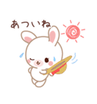 春夏用♡ラブラブうさぎのカップルスタンプ（個別スタンプ：5）