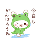春夏用♡ラブラブうさぎのカップルスタンプ（個別スタンプ：16）