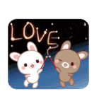 春夏用♡ラブラブうさぎのカップルスタンプ（個別スタンプ：37）