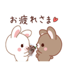 春夏用♡ラブラブうさぎのカップルスタンプ（個別スタンプ：38）