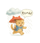 夏を彩る人気猫の水彩スタンプ（個別スタンプ：29）