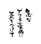 筆文字で梅雨あるある(洗濯物/ゲリラ豪雨)（個別スタンプ：17）