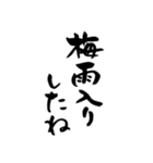 筆文字で梅雨あるある(洗濯物/ゲリラ豪雨)（個別スタンプ：19）
