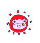 よしケロっ子（シール風)（個別スタンプ：14）