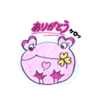 よしケロっ子（シール風)（個別スタンプ：16）