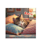 猫たちの自由気ままな日常スタンプ（個別スタンプ：1）