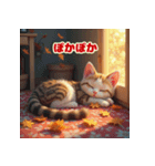 猫たちの自由気ままな日常スタンプ（個別スタンプ：5）