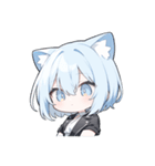 ねこ耳ロックガール(SDキャラ)（個別スタンプ：2）
