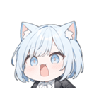 ねこ耳ロックガール(SDキャラ)（個別スタンプ：5）