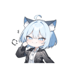 ねこ耳ロックガール(SDキャラ)（個別スタンプ：10）