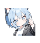 ねこ耳ロックガール(SDキャラ)（個別スタンプ：12）