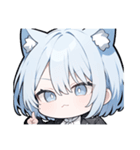 ねこ耳ロックガール(SDキャラ)（個別スタンプ：13）