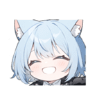 ねこ耳ロックガール(SDキャラ)（個別スタンプ：14）