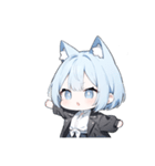 ねこ耳ロックガール(SDキャラ)（個別スタンプ：20）