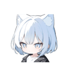 ねこ耳ロックガール(SDキャラ)（個別スタンプ：22）