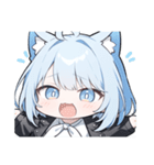 ねこ耳ロックガール(SDキャラ)（個別スタンプ：23）