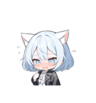 ねこ耳ロックガール(SDキャラ)（個別スタンプ：27）
