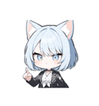 ねこ耳ロックガール(SDキャラ)（個別スタンプ：29）