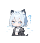 ねこ耳ロックガール(SDキャラ)（個別スタンプ：32）