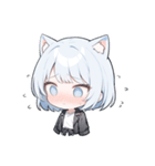 ねこ耳ロックガール(SDキャラ)（個別スタンプ：33）