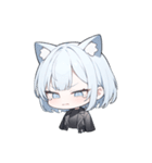 ねこ耳ロックガール(SDキャラ)（個別スタンプ：36）