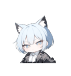 ねこ耳ロックガール(SDキャラ)（個別スタンプ：39）