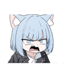ねこ耳ロックガール(SDキャラ)（個別スタンプ：40）