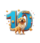 6月に使える3D犬（個別スタンプ：10）