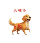 6月に使える3D犬（個別スタンプ：16）