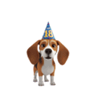 6月に使える3D犬（個別スタンプ：18）