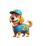 6月に使える3D犬（個別スタンプ：21）