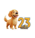 6月に使える3D犬（個別スタンプ：23）