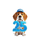 6月に使える3D犬（個別スタンプ：25）