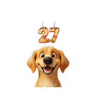 6月に使える3D犬（個別スタンプ：27）
