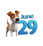 6月に使える3D犬（個別スタンプ：29）