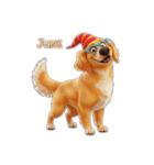 6月に使える3D犬（個別スタンプ：38）
