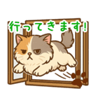 エキゾチックにかわいい猫スタンプ文字入り（個別スタンプ：16）
