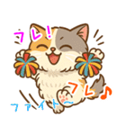 エキゾチックにかわいい猫スタンプ文字入り（個別スタンプ：21）