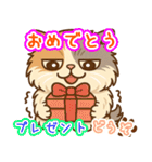 エキゾチックにかわいい猫スタンプ文字入り（個別スタンプ：38）
