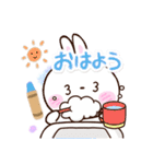 しろうさぎ【クレヨン】（個別スタンプ：1）