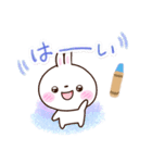 しろうさぎ【クレヨン】（個別スタンプ：13）