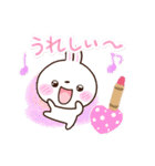 しろうさぎ【クレヨン】（個別スタンプ：14）
