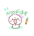 しろうさぎ【クレヨン】（個別スタンプ：24）