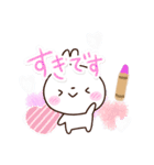 しろうさぎ【クレヨン】（個別スタンプ：25）
