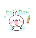 しろうさぎ【クレヨン】（個別スタンプ：26）