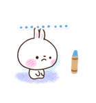 しろうさぎ【クレヨン】（個別スタンプ：34）