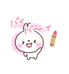 しろうさぎ【クレヨン】（個別スタンプ：40）
