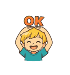 少年の日常的な会話用スタンプ（個別スタンプ：7）