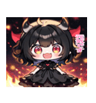毎日使える悪魔少女スタンプ（個別スタンプ：6）